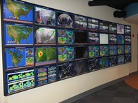 Meteorology Department’s new electronic map wall enhances learning via state-of-the-art graphics technology 