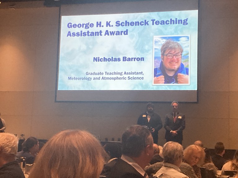 Barron, Nick - George Schenck Teaching Assistant Award