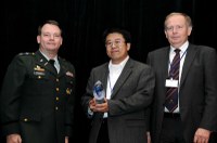 AJ Deng accepting CBD Award